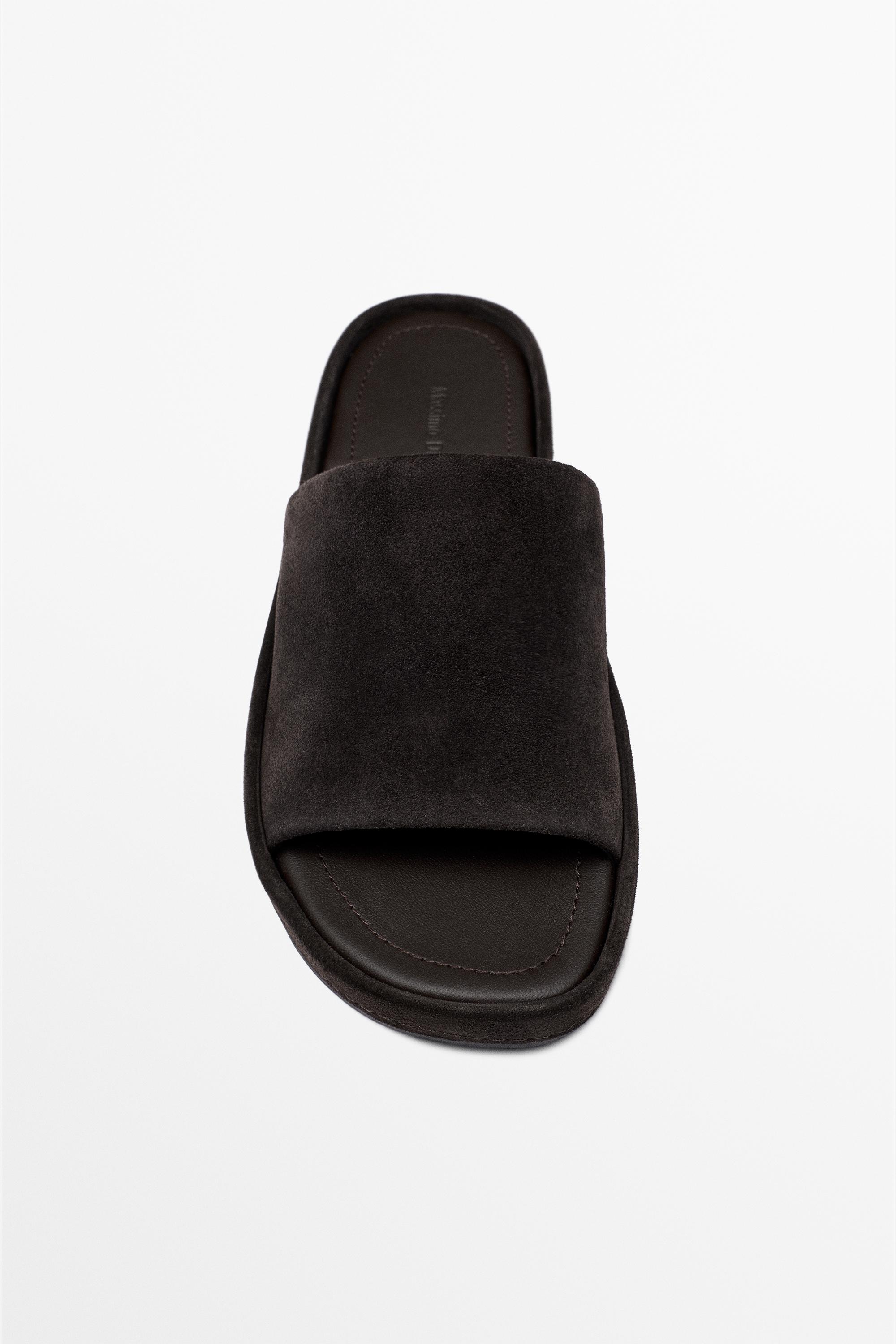 Platform slide sandals